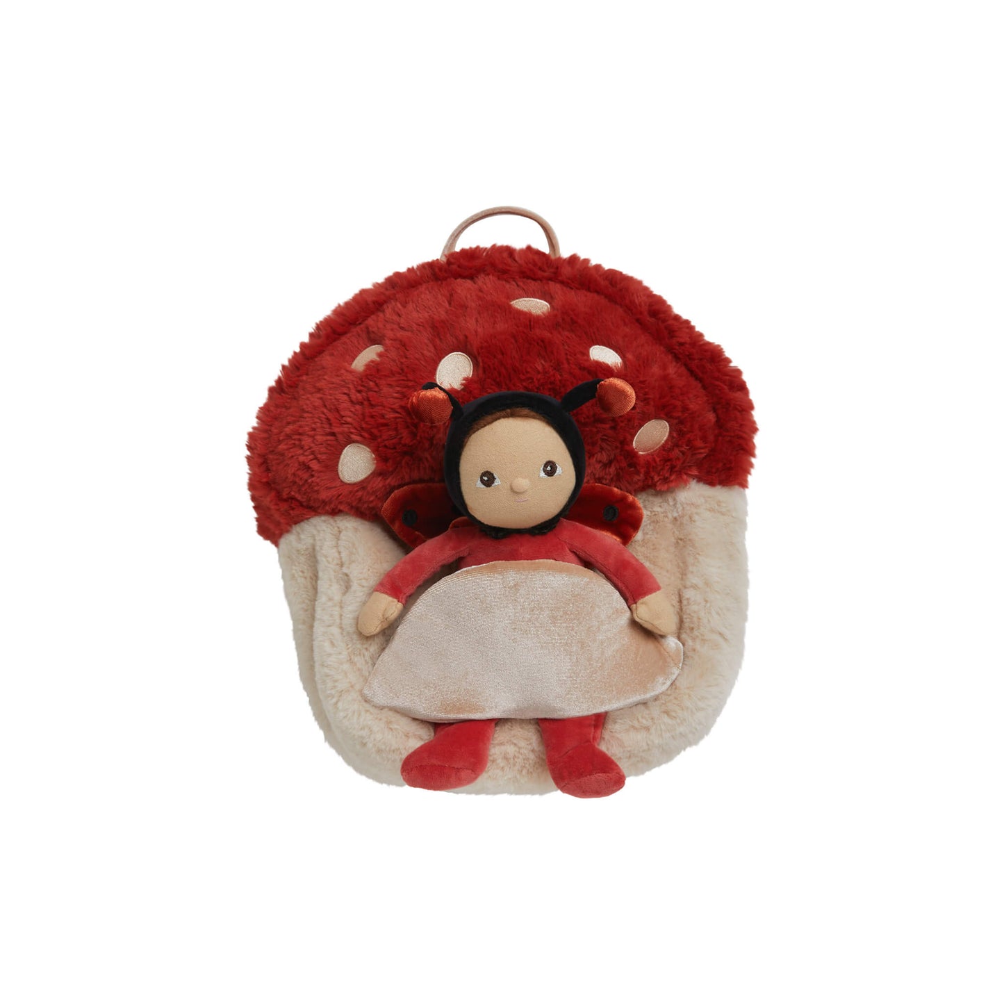 Hopalong Mushroom Backpack | Red | Olli Ella PREORDER