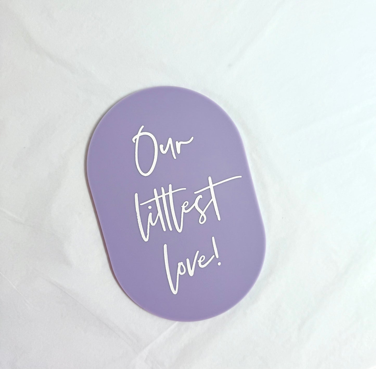 Littlest Love Plaque | Let’s Bloom | Lilac