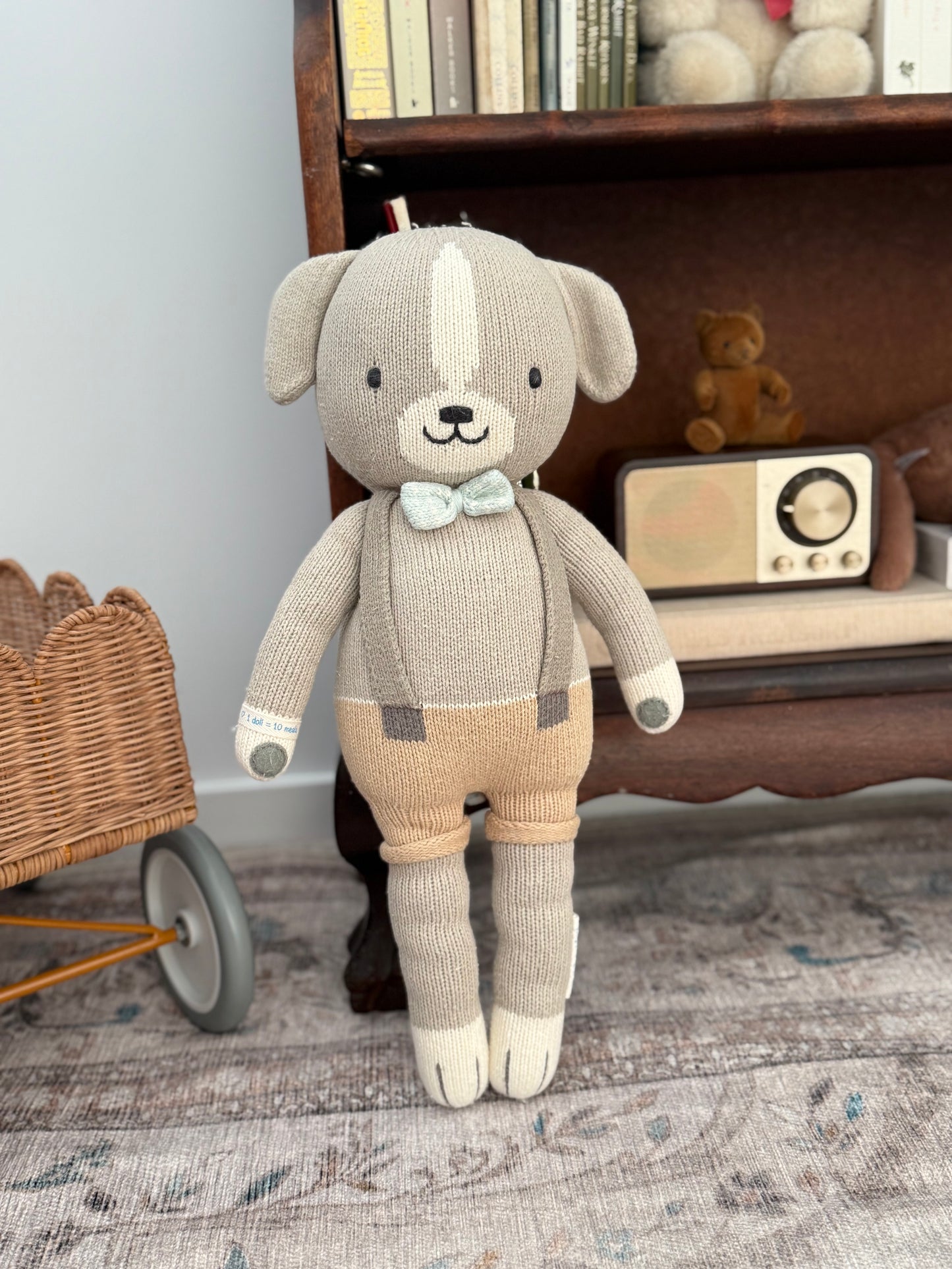 **Retired** Cuddle + Kind Limited Edition 20” Mint Bow Noah • PRELOVED