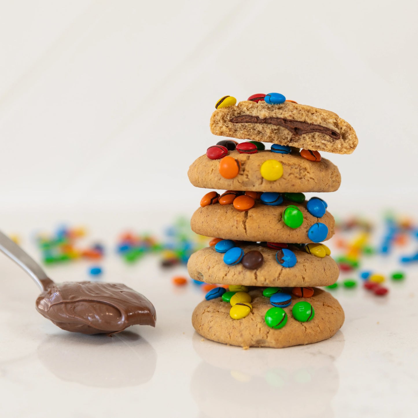 Milky Goodness® | Lactation Cookies | Nutella + M&M