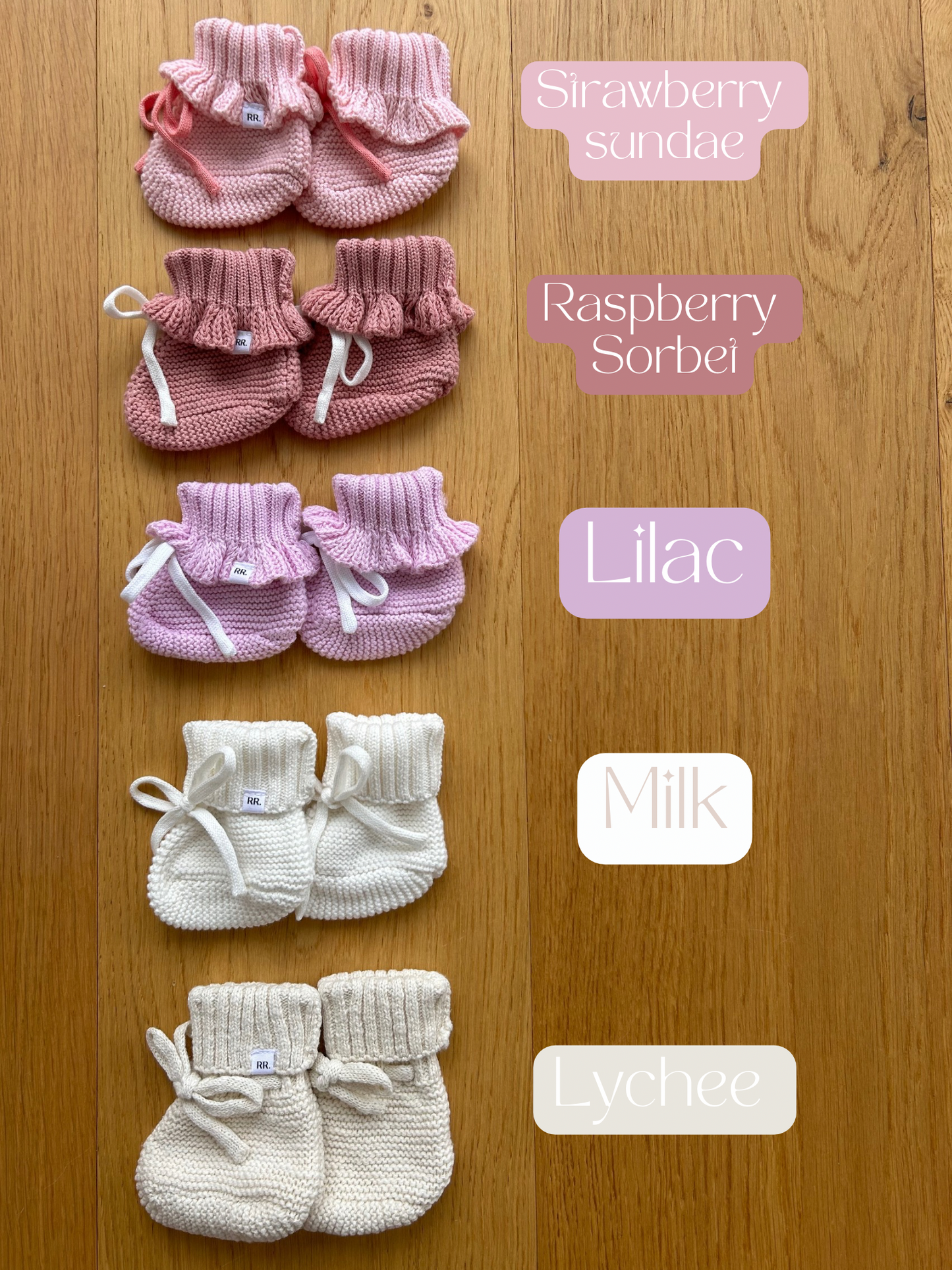 Booties | Strawberry + Tulip