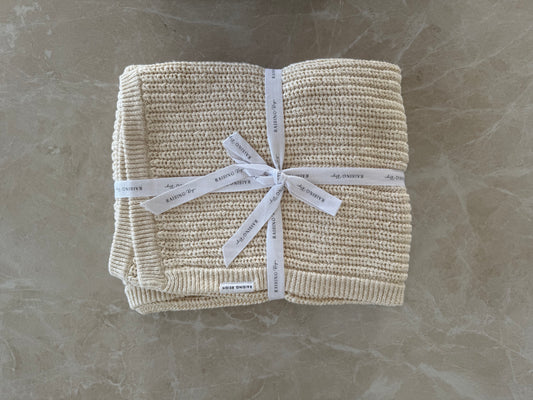 Chunky Blanket | Lychee Sorbet | Textured